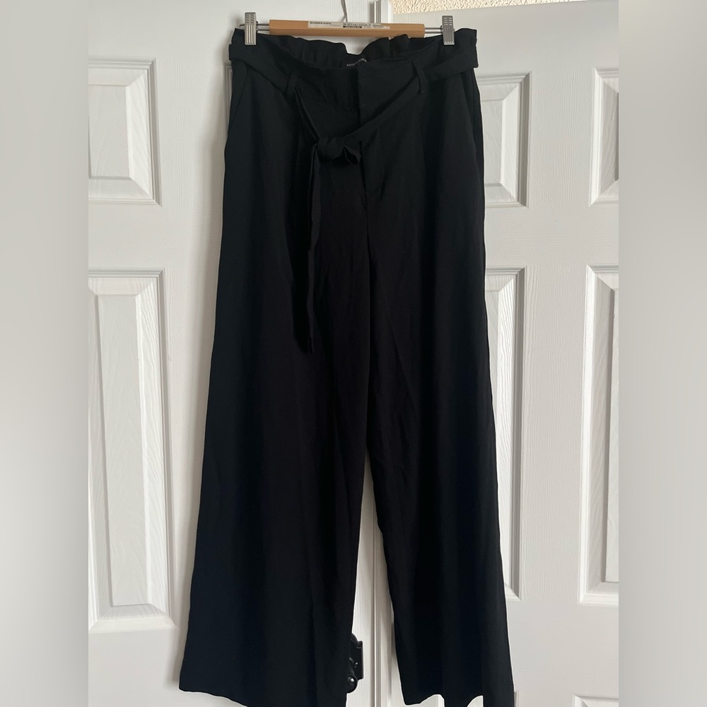 Wide-leg Banana Republic Black Pants